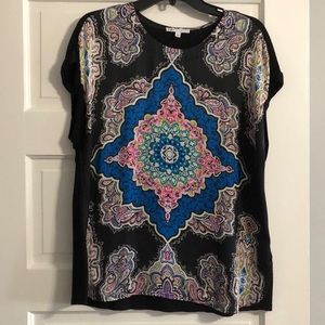 Beautiful Boho cap sleeve top